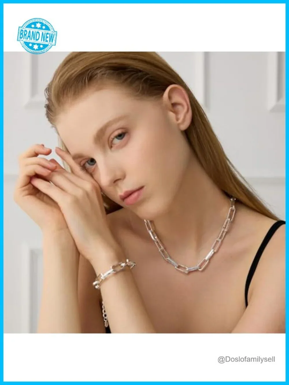 Chunky Paperclip Link Bracelet, 18K Gold & Sterling Silver Plated, Stackable